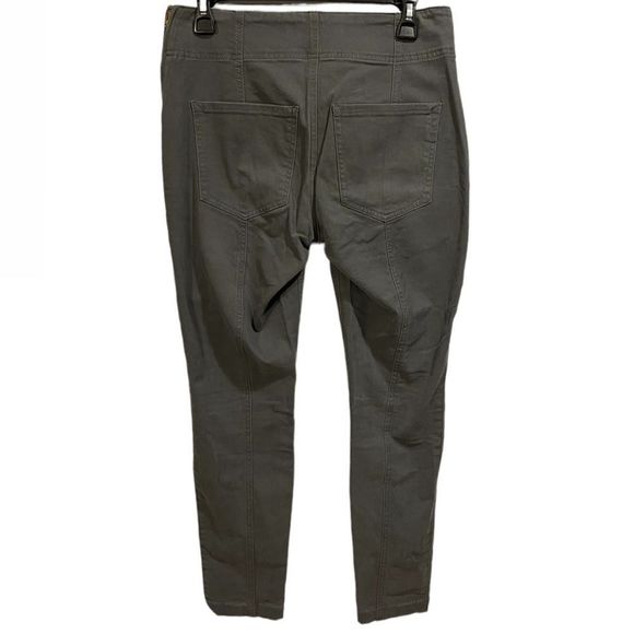 Express Gray High Rise Corset Fly Stretch Skinny Ankle Legging - Picture 5 of 8